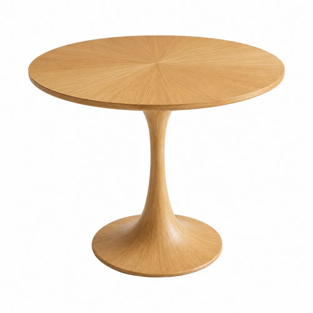 Wood Round Dining Table 100cm