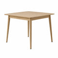 Solid Oak Dining Table with Rounded Legs